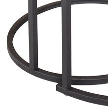 HOJINLINERO Round Coffee Table,Nesting Coffee Table Set of 2,Center Tables for Living Room,Office, Home Small Space,Stacking Side Tables,Sturdy and Easy Assembly,Wood Desktop,Brown,Large
